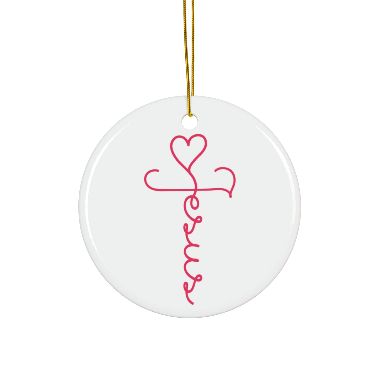 Jesus Ceramic Disc Ornament        Item #813015