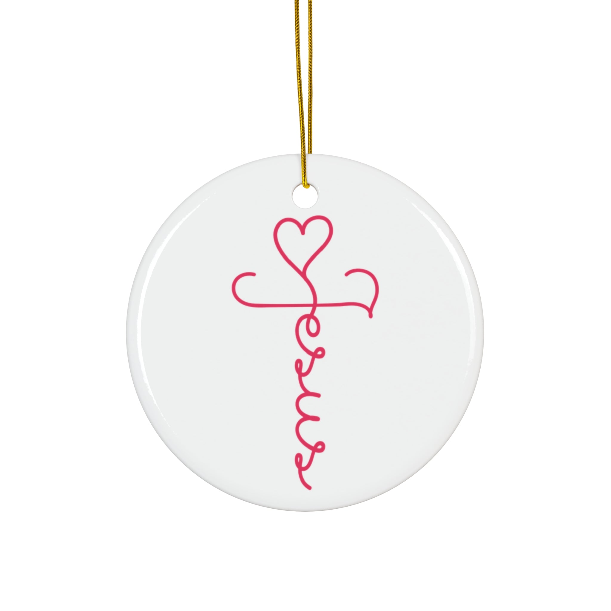 Jesus Ceramic Disc Ornament        Item #813015