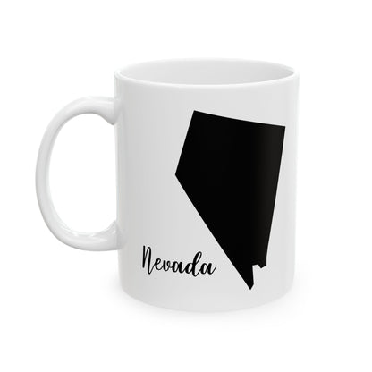 Nevada State Silhouette Ceramic Mug – 11oz    Item #143138