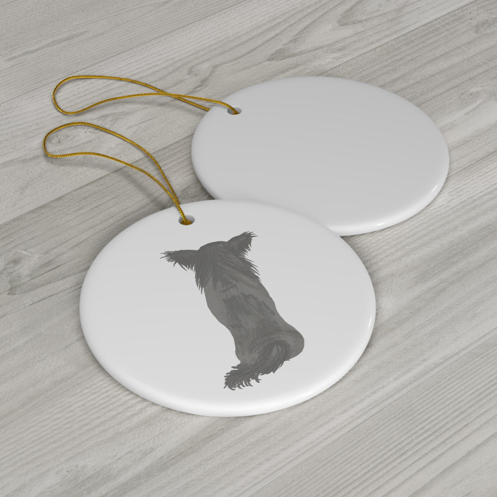 Dog Ceramic Disc Ornament        Item #3449033