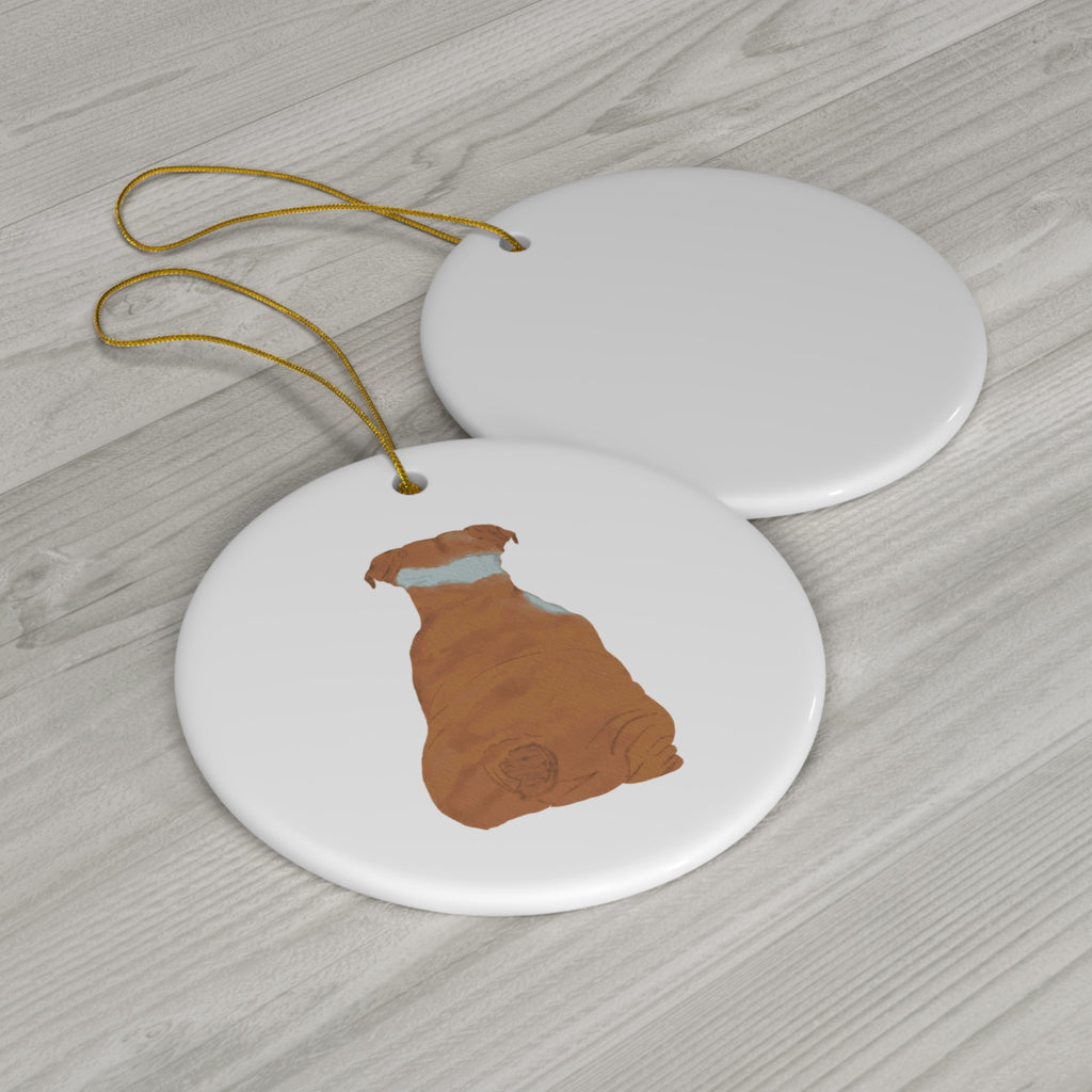 Dog Ceramic Disc Ornament         Item #9139512