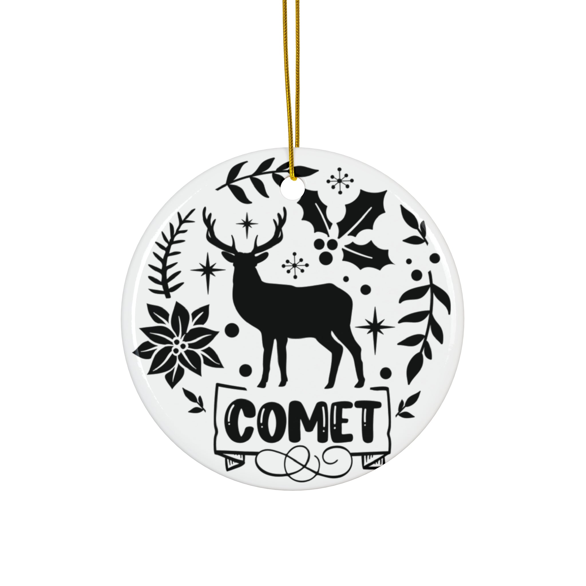 Comet Ceramic Disc Ornament        Item #1760871