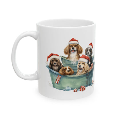 Christmas Dogs in Buckets Ceramic Mug 11oz  Item #378055