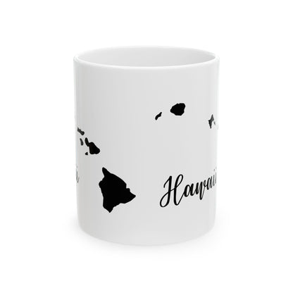 Hawaii State Silhouette Ceramic Mug – 11oz    Item #17861