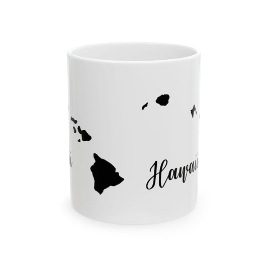 Hawaii State Silhouette Ceramic Mug – 11oz    Item #17861