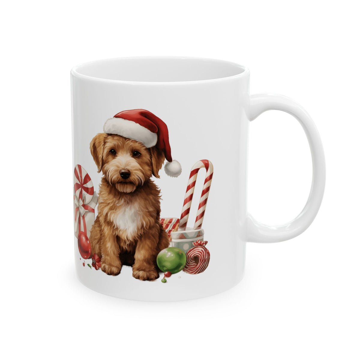 Christmas Candy Cane Bear Ceramic Mug  11oz   Item #197911