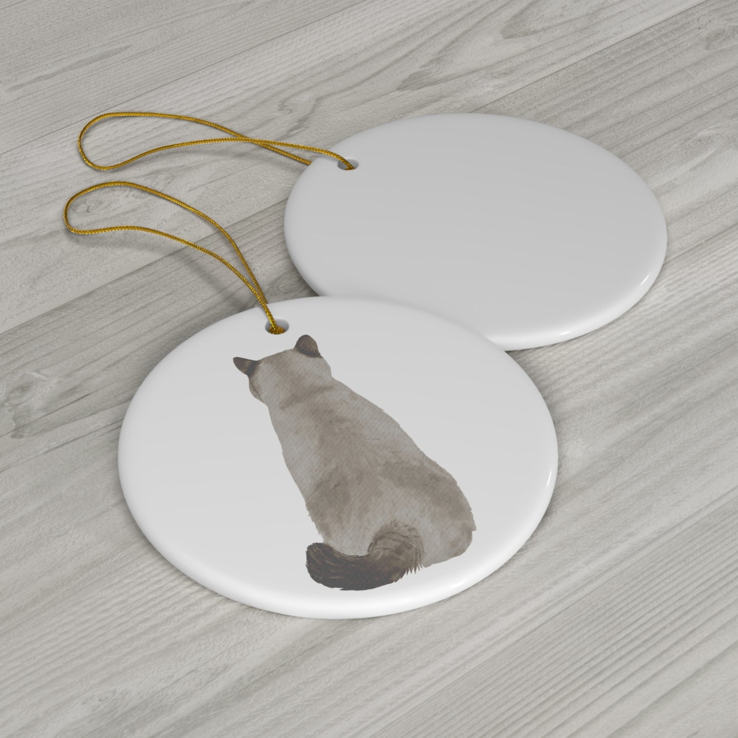 Cat Ceramic Disc Ornament         Item #8416061