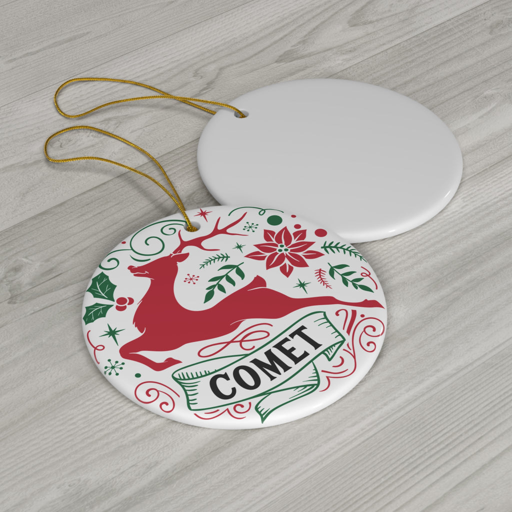 Comet Ceramic Disc Ornament        Item #359902