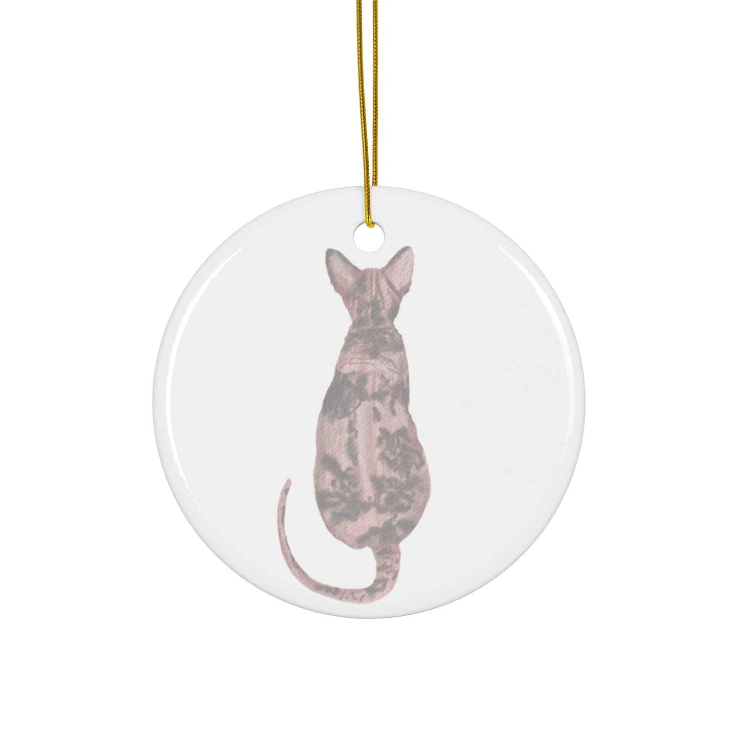 Cat Ceramic Ornament By Santa's Creations    Item #8112599