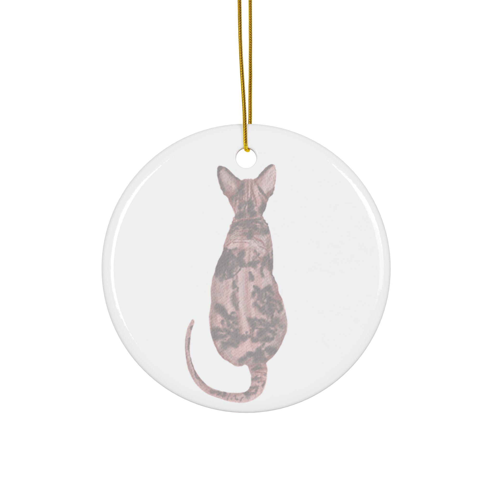 Cat Ceramic Ornament By Santa's Creations    Item #8112599 - Buckshot's Bargain Barn