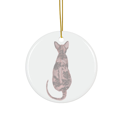 Cat Ceramic Ornament By Santa's Creations    Item #8112599 - Buckshot's Bargain Barn