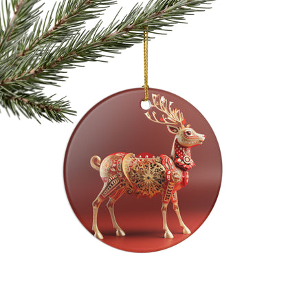 Ornament – Ornate Reindeer Christmas Tree Decoration   Item #749806