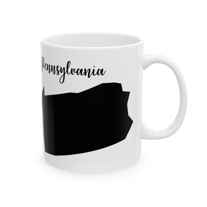 Pennsylvania State Silhouette Ceramic Mug – 11oz    Item #753224