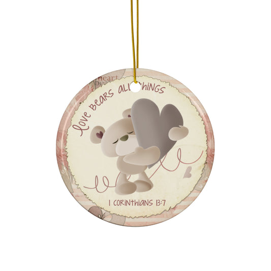 Bear Ceramic Disc Ornament           Item #8328622