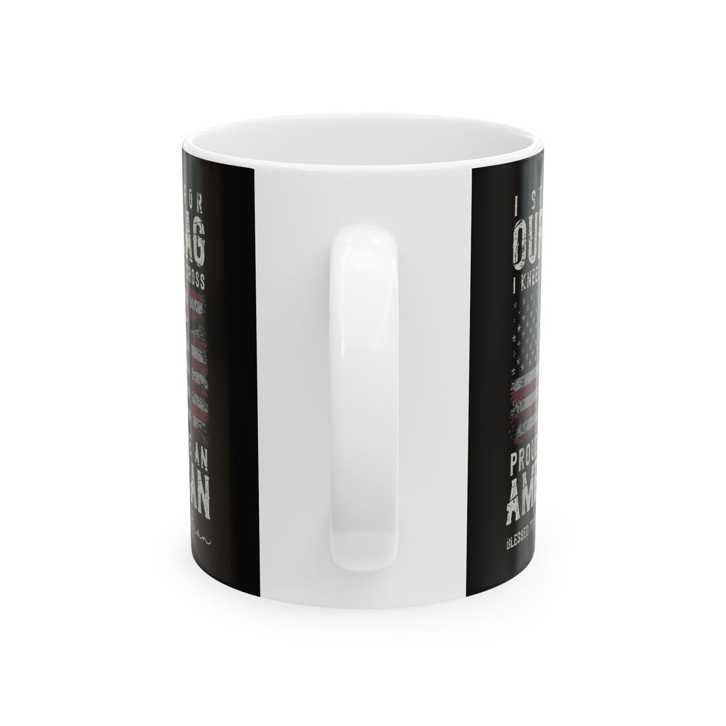 Ceramic Mug - "I Stand For Our Flag" Patriotic American Flag Coffee Mug 11oz  Item #793040