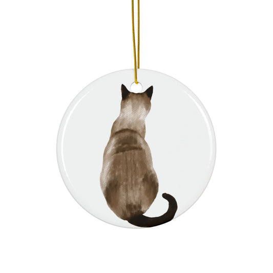 Cat Ceramic Disc Ornament        Item #2145835