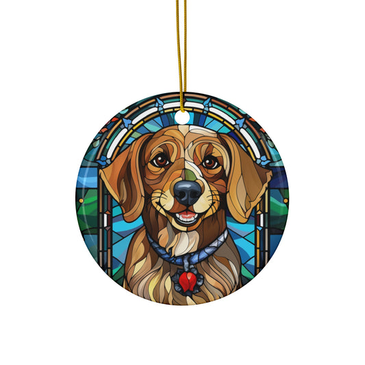 Ceramic Ornament - Christmas Dog     Item #9238822