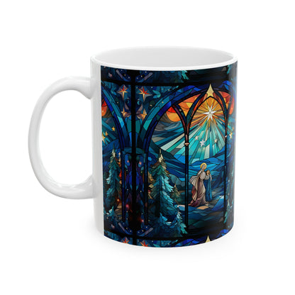 Stained Glass Nativity Christmas Mug 11oz  Item #959355