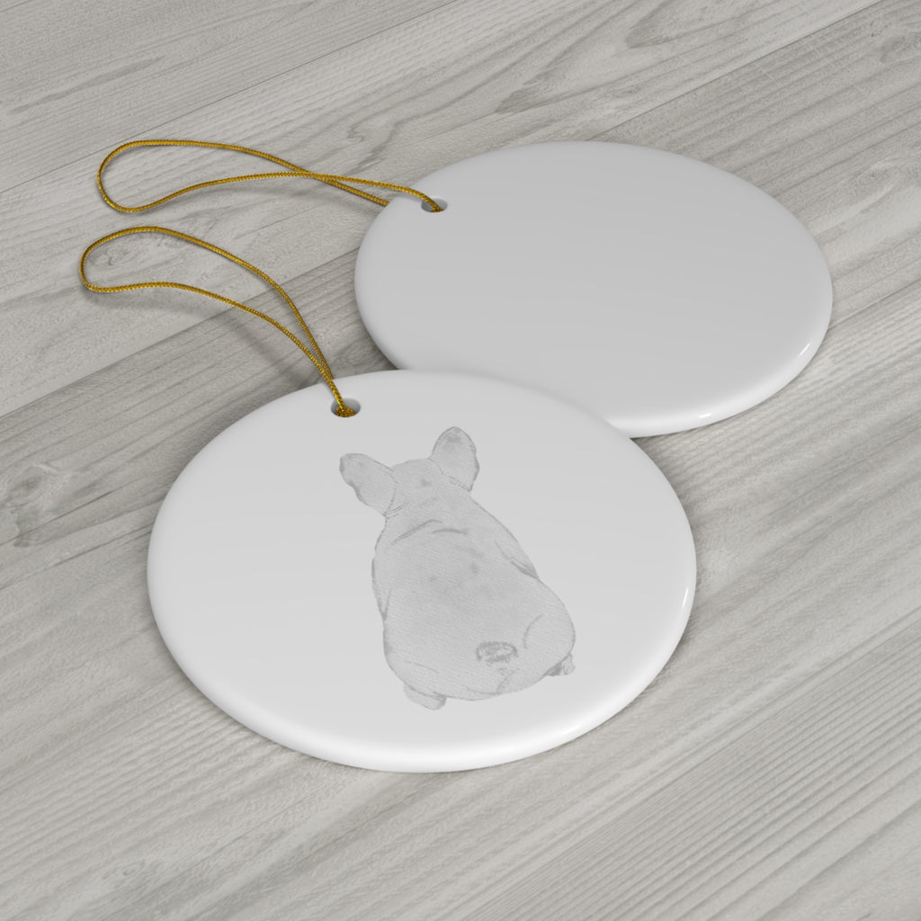 Dog Ceramic Disc Ornament        Item #9496803