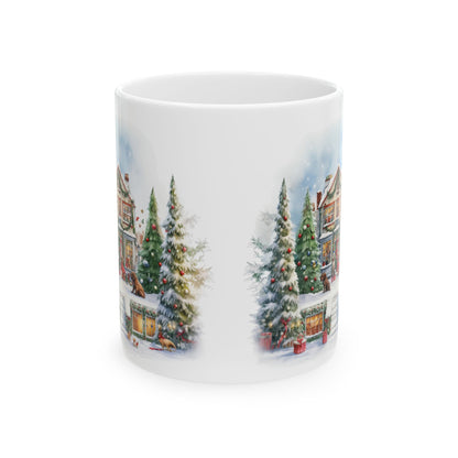 Christmas Village Ceramic Mug 11oz  Item #313971