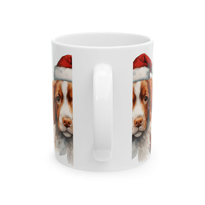 Christmas Santa Dog Ceramic Mug 11oz  Item #19005