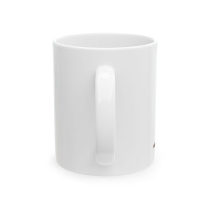 Tabby Cat Ceramic Mug — Cute Standing Ginger Cat Coffee Cup 11oz   Item #1012