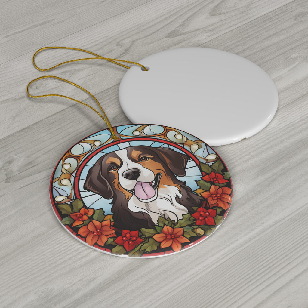 Dog Ceramic Disc Ornament         Item #837378