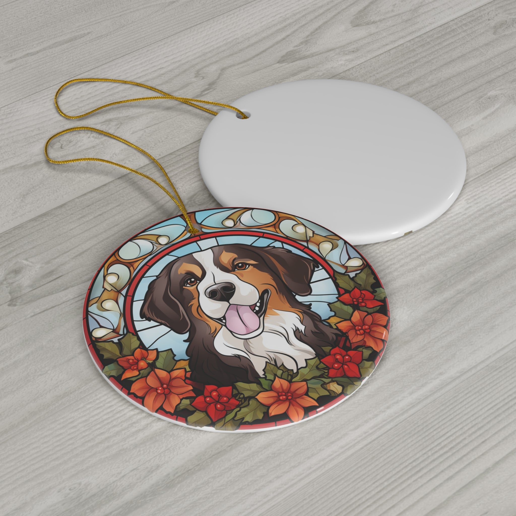 Dog Ceramic Disc Ornament         Item #837378