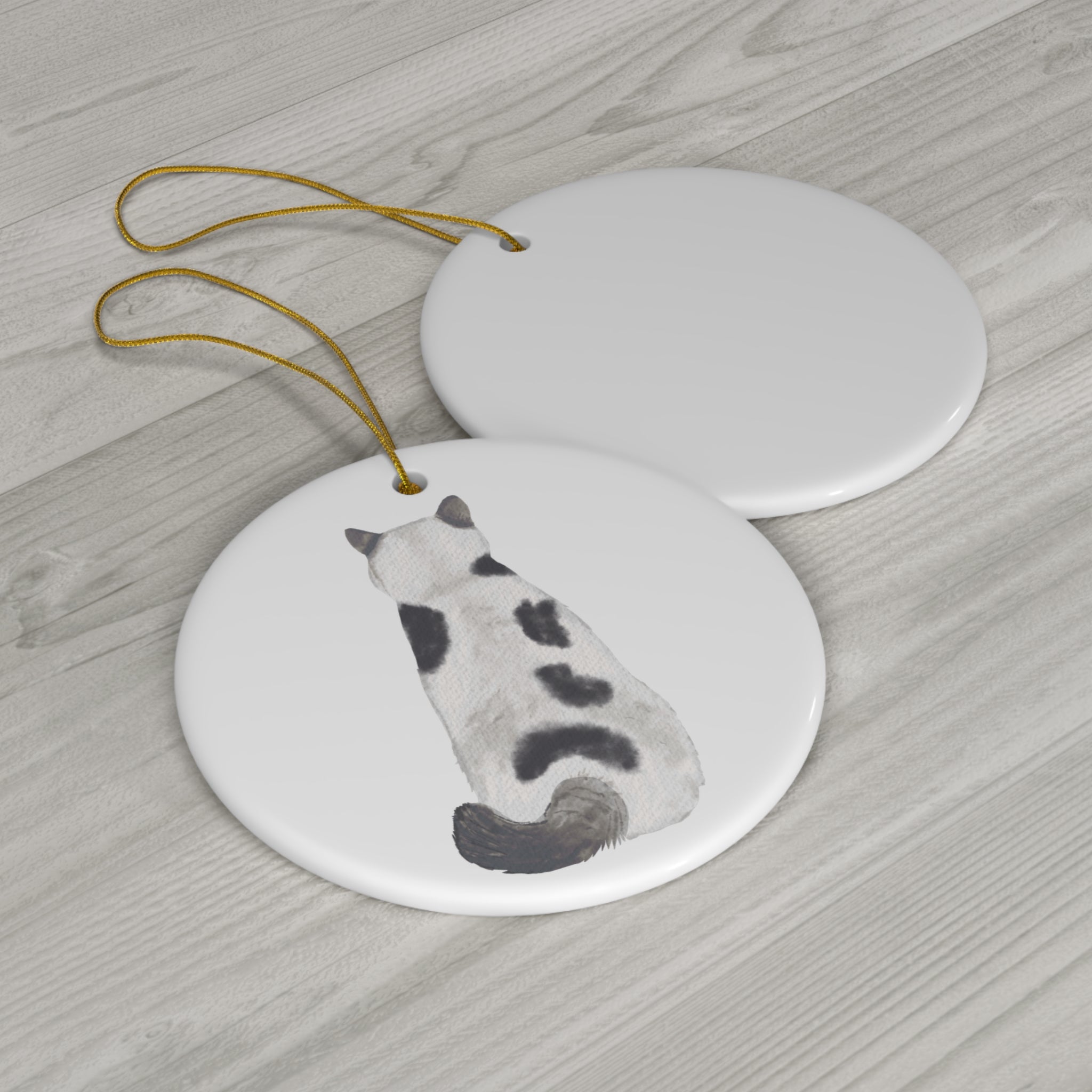 Cat Ceramic Disc Ornament         Item #1618655