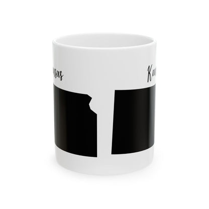 Kansas State Silhouette Ceramic Mug – 11oz    Item #288226