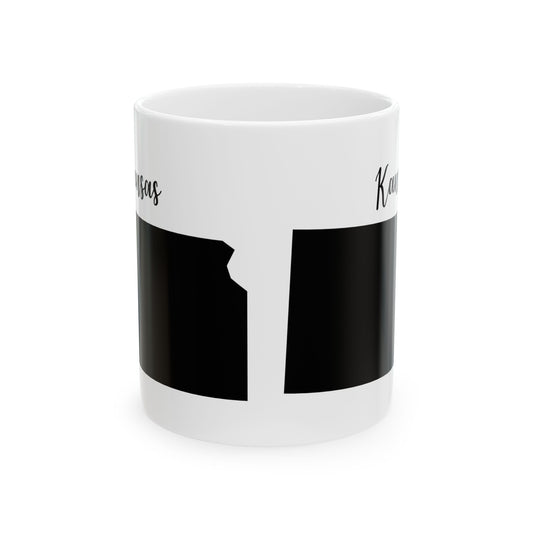 Kansas State Silhouette Ceramic Mug – 11oz    Item #288226