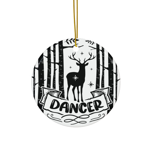 Dancer Ceramic Disc Ornament          Item #4899042