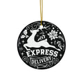 Express Delivery Ceramic Ornament       Item #19269 - Buckshot's Bargain Barn