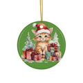 Ceramic Ornament - Christmas Cat      Item #5052782