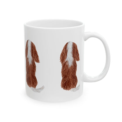 Dog Silhouette Mug – Back View Ceramic Coffee Cup 11oz    Item #6768