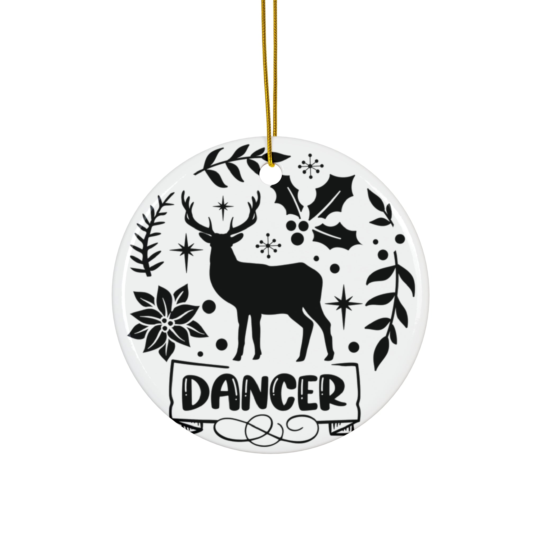 Dancer Ceramic Disc Ornament         Item #3360806 - Buckshot's Bargain Barn