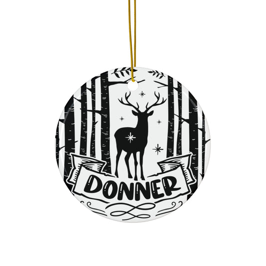 Donner Ceramic Disc Ornament         Item #3810572