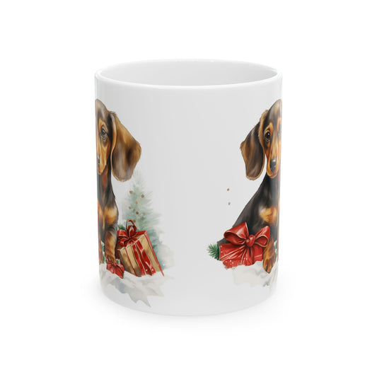 Christmas Puppy Mug with Gifts  11oz Item #898914