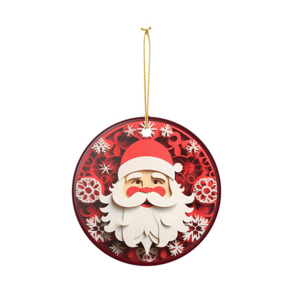 Santa Claus Christmas Ceramic Ornament    Item #977102