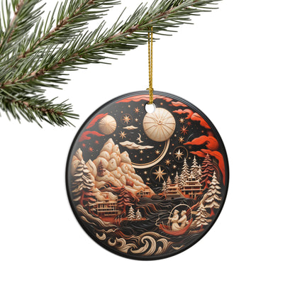 Winter Wonderland Ceramic Ornament   Item #56364