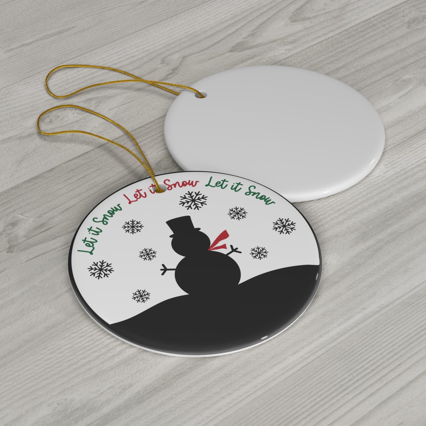 Ceramic Ornament - Let It Snow     Item #8368034