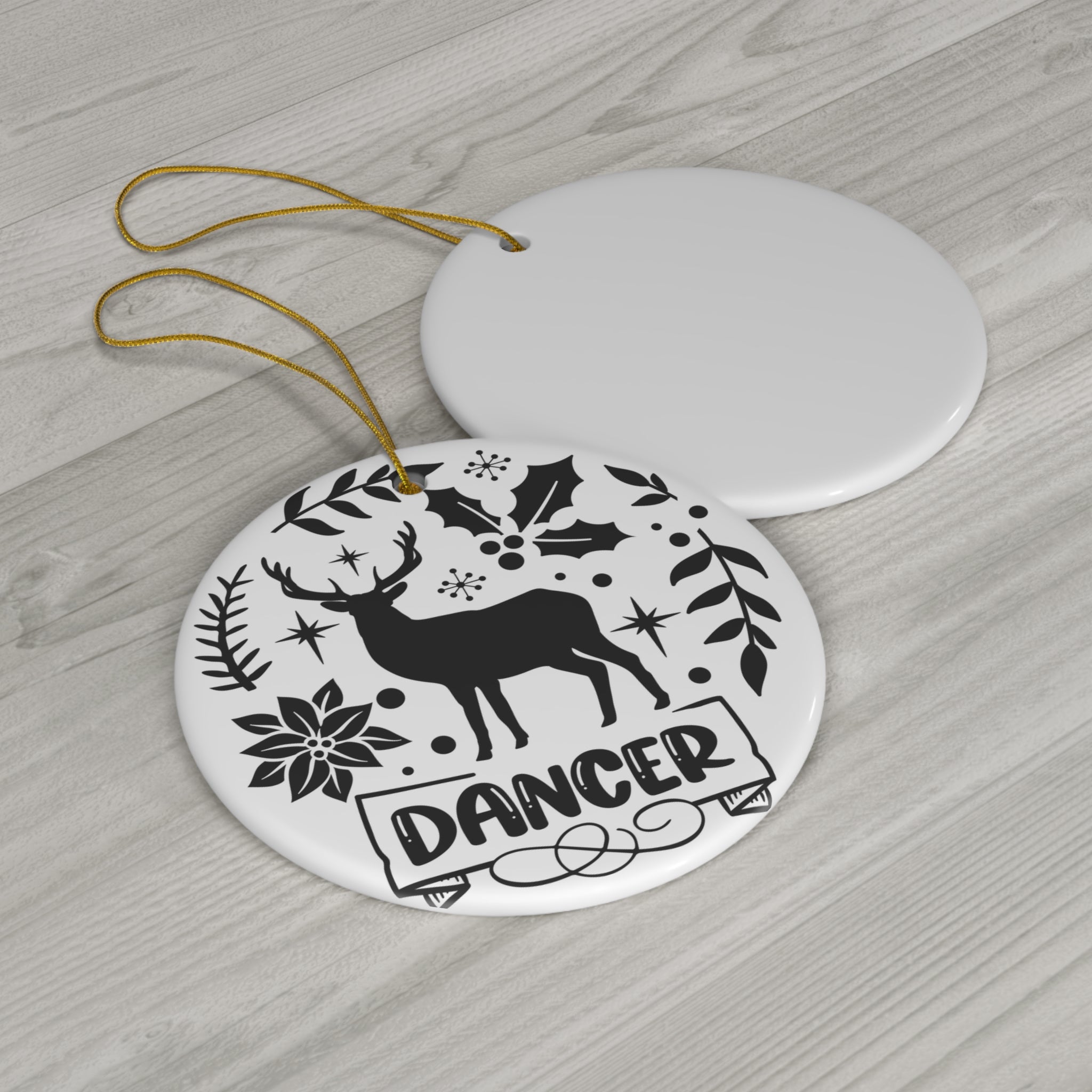 Dancer Ceramic Disc Ornament         Item #3360806 - Buckshot's Bargain Barn