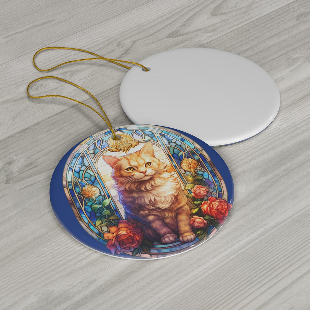 Cat Ceramic Ornament          Item #665458 - Buckshot's Bargain Barn
