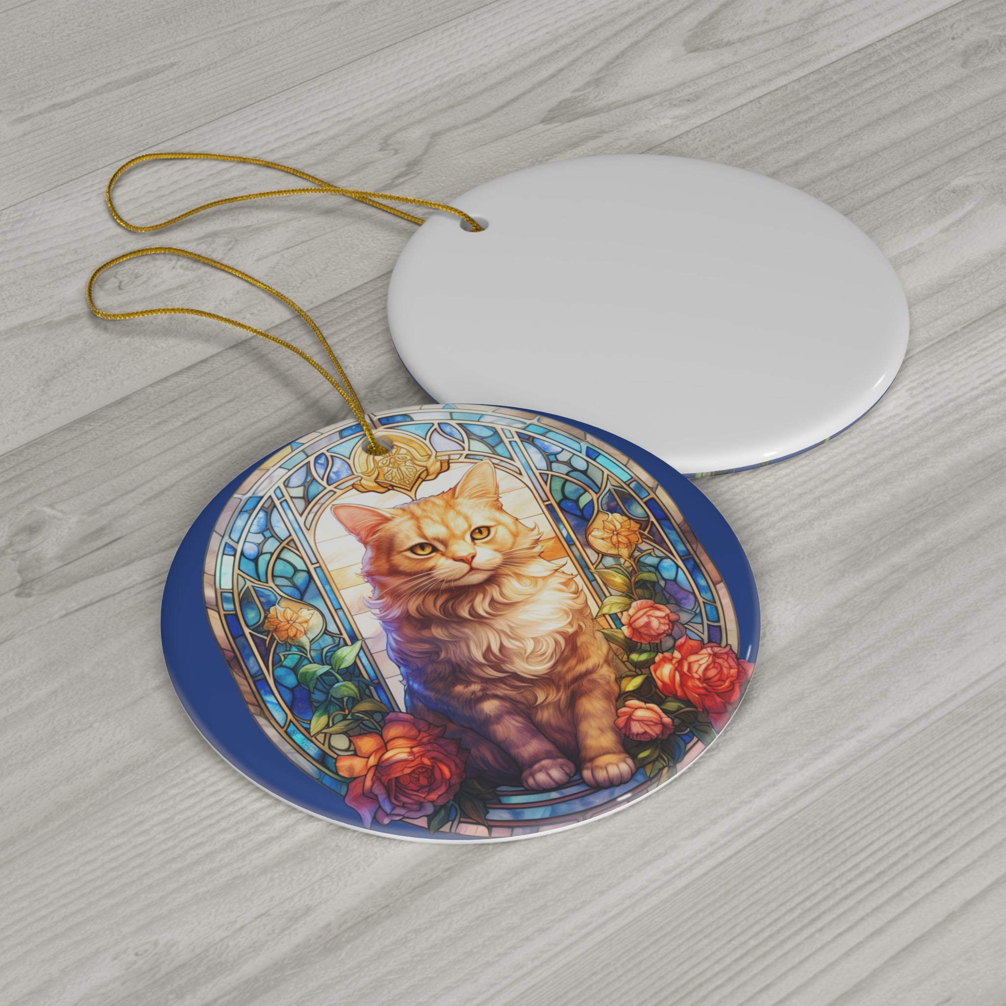 Cat Ceramic Ornament          Item #665458 - Buckshot's Bargain Barn