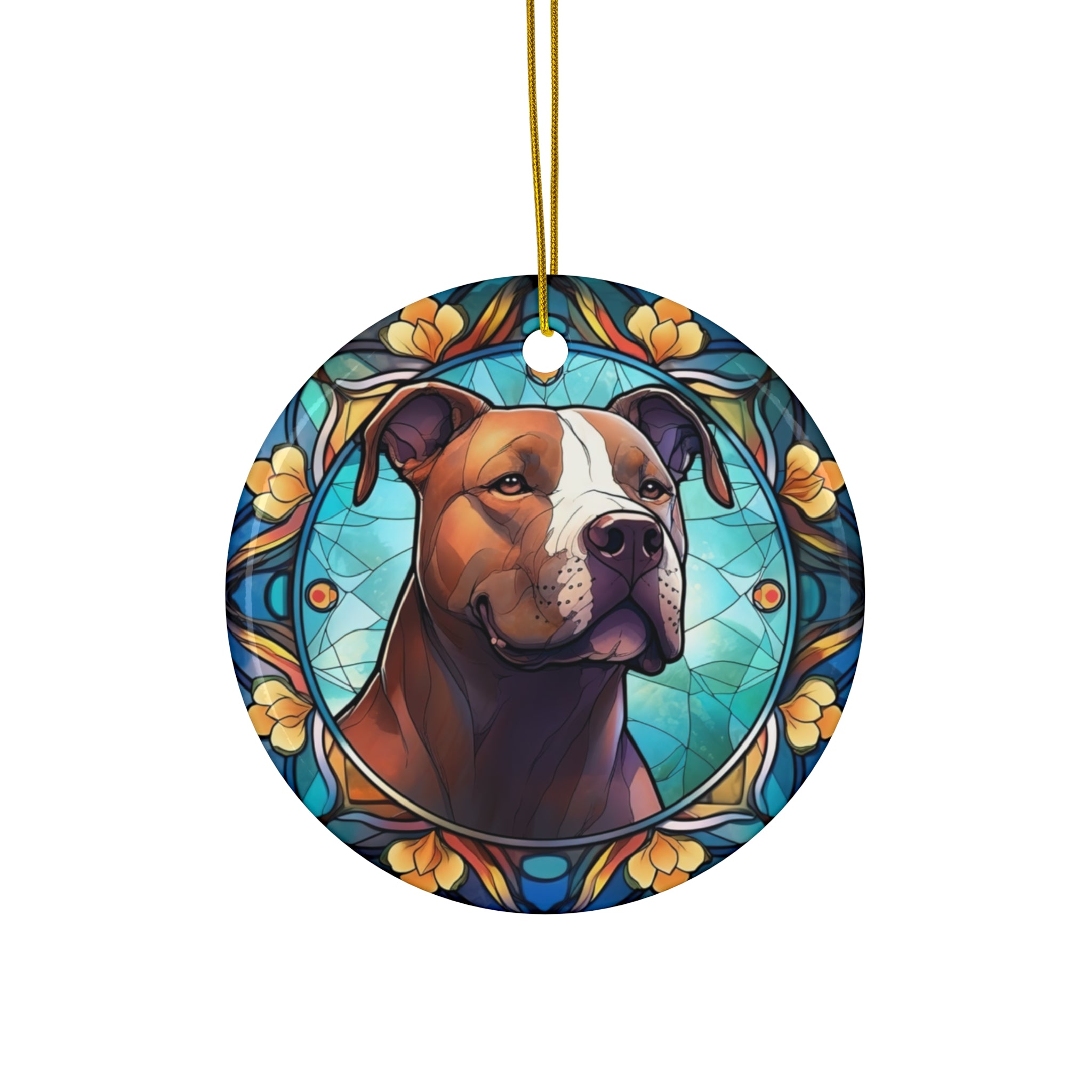Dog Ceramic Disc Ornament        Item #7515416