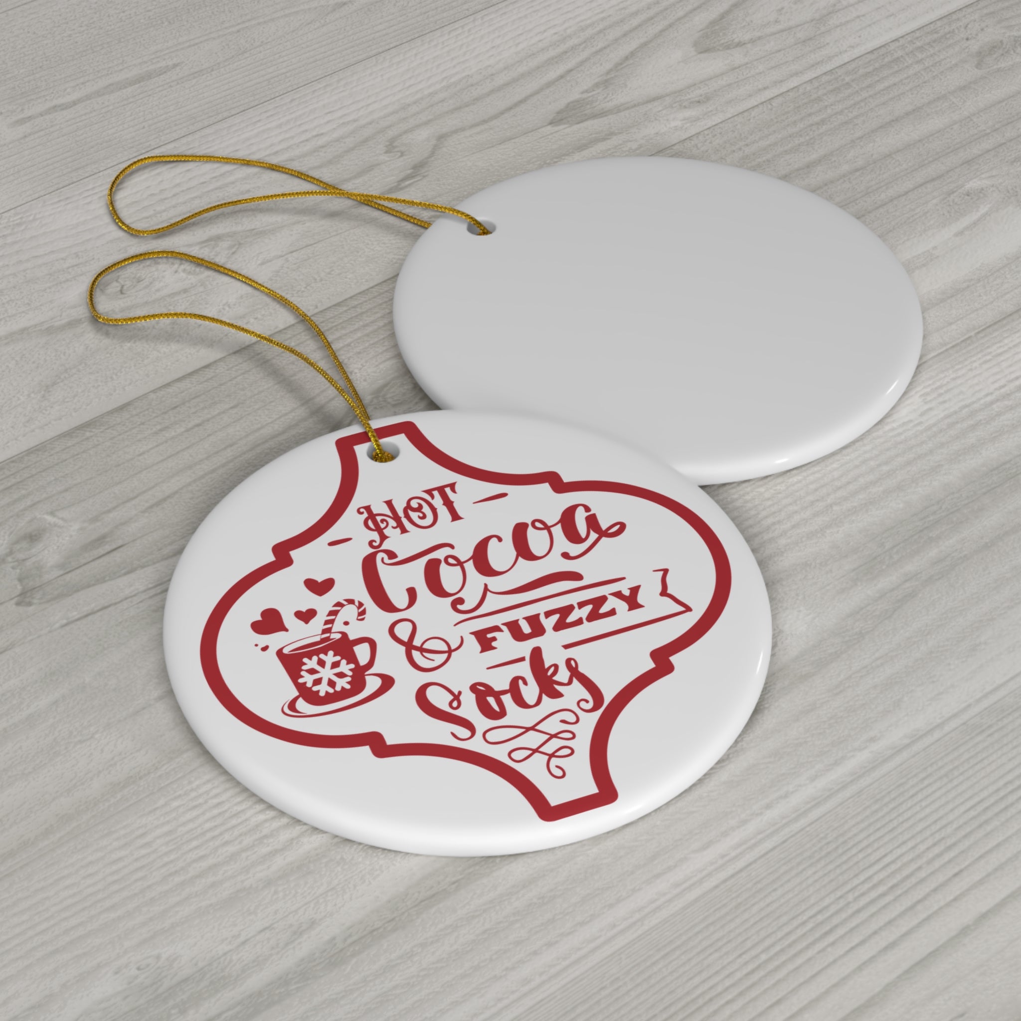 Hot Cocoa Ceramic Disc Ornament           Item #7335142