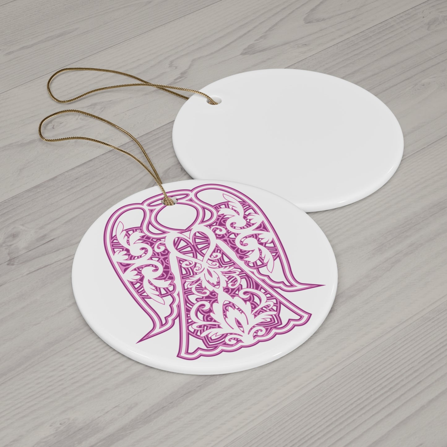 Angel Ceramic Disc Ornament      Item #9678674