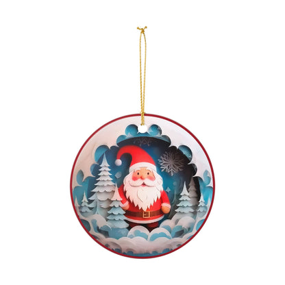 Santa Claus Christmas Ceramic Ornament    Item #322761