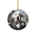 Dog Ceramic Disc Ornament            Item #7922569