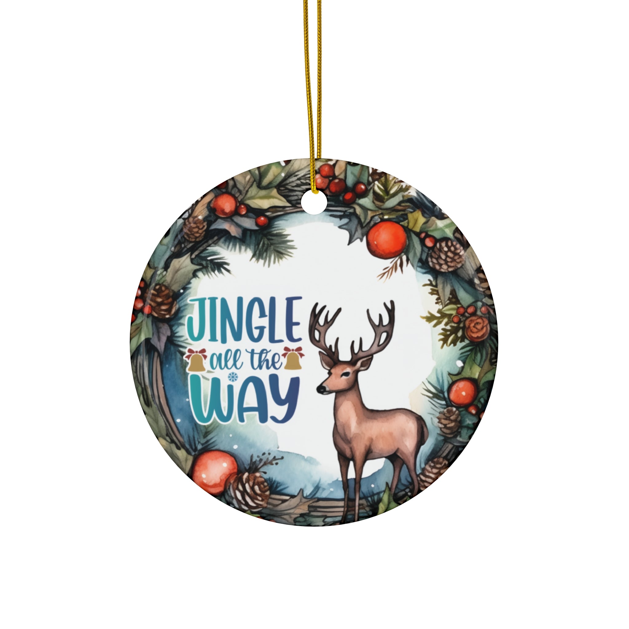 Deer Ceramic Ornament       Item #9736823 - Buckshot's Bargain Barn